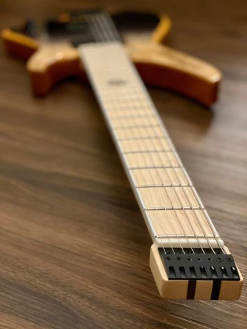 Aguda Black Hole 7 String in Black Natural Fade - Image 8