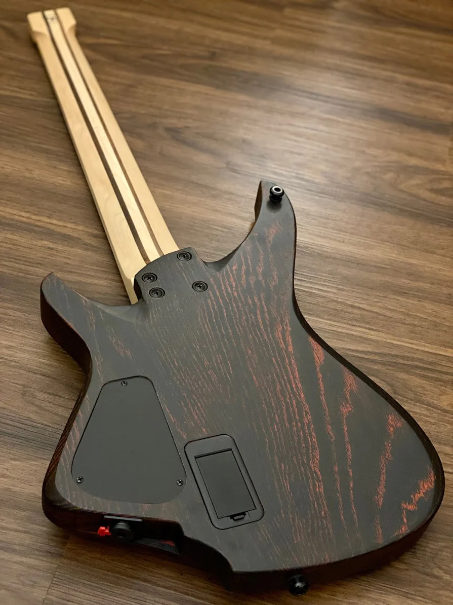 Aguda Black Hole 7 String in Black Red Sandblasted - Image 5