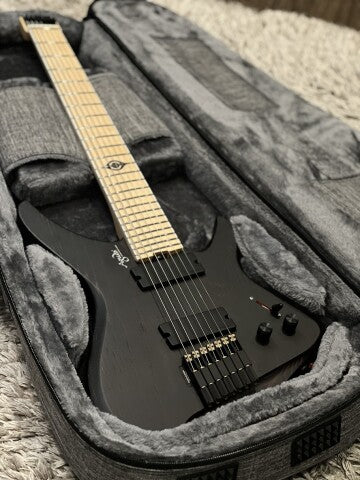 Aguda Black Hole 7 String in Black Red Sandblasted - Image 8