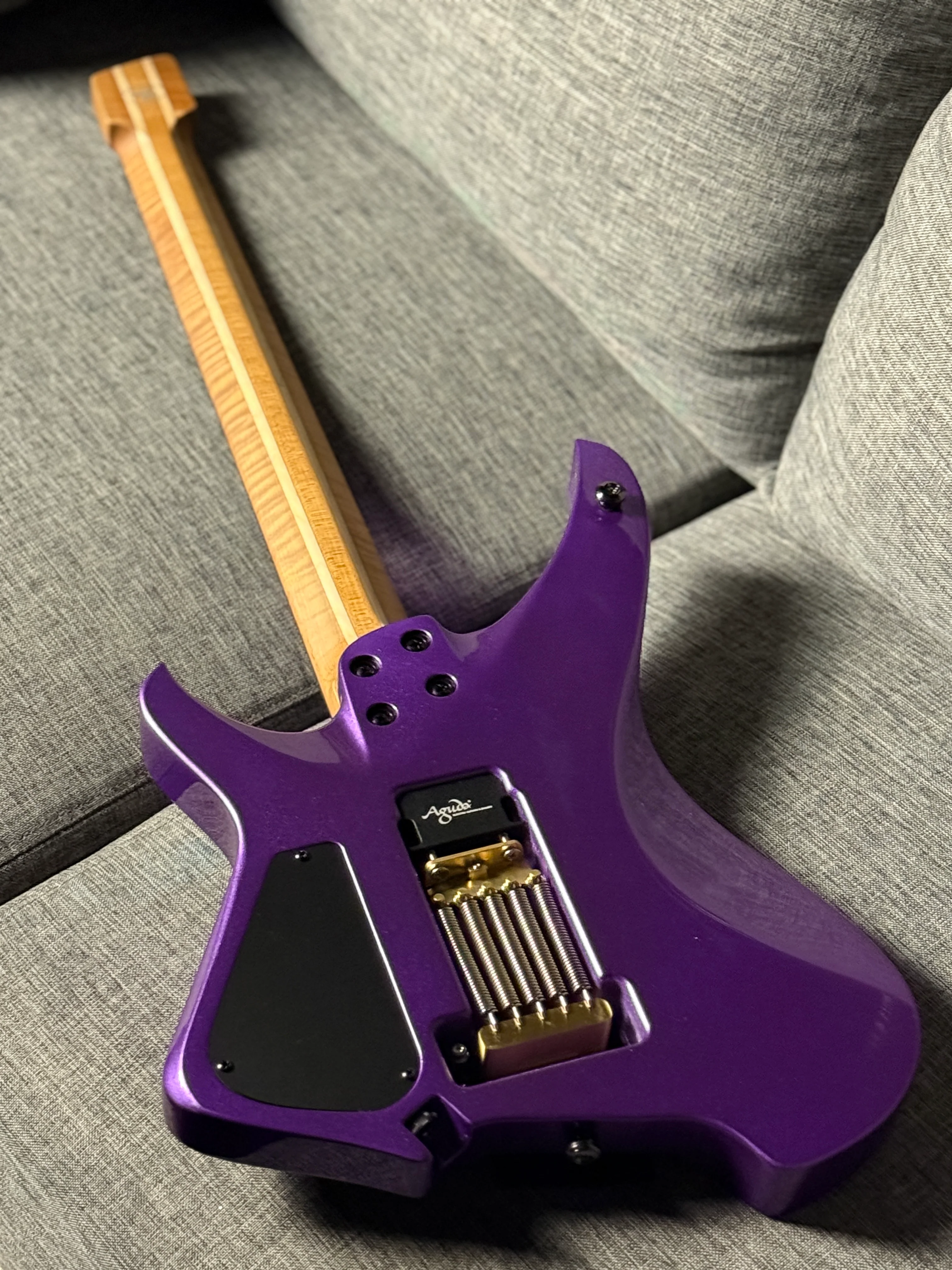 Aguda Black Hole in Cosmic Purple Metallic with Flame Maple Neck Nafiri Special Run - Image 6