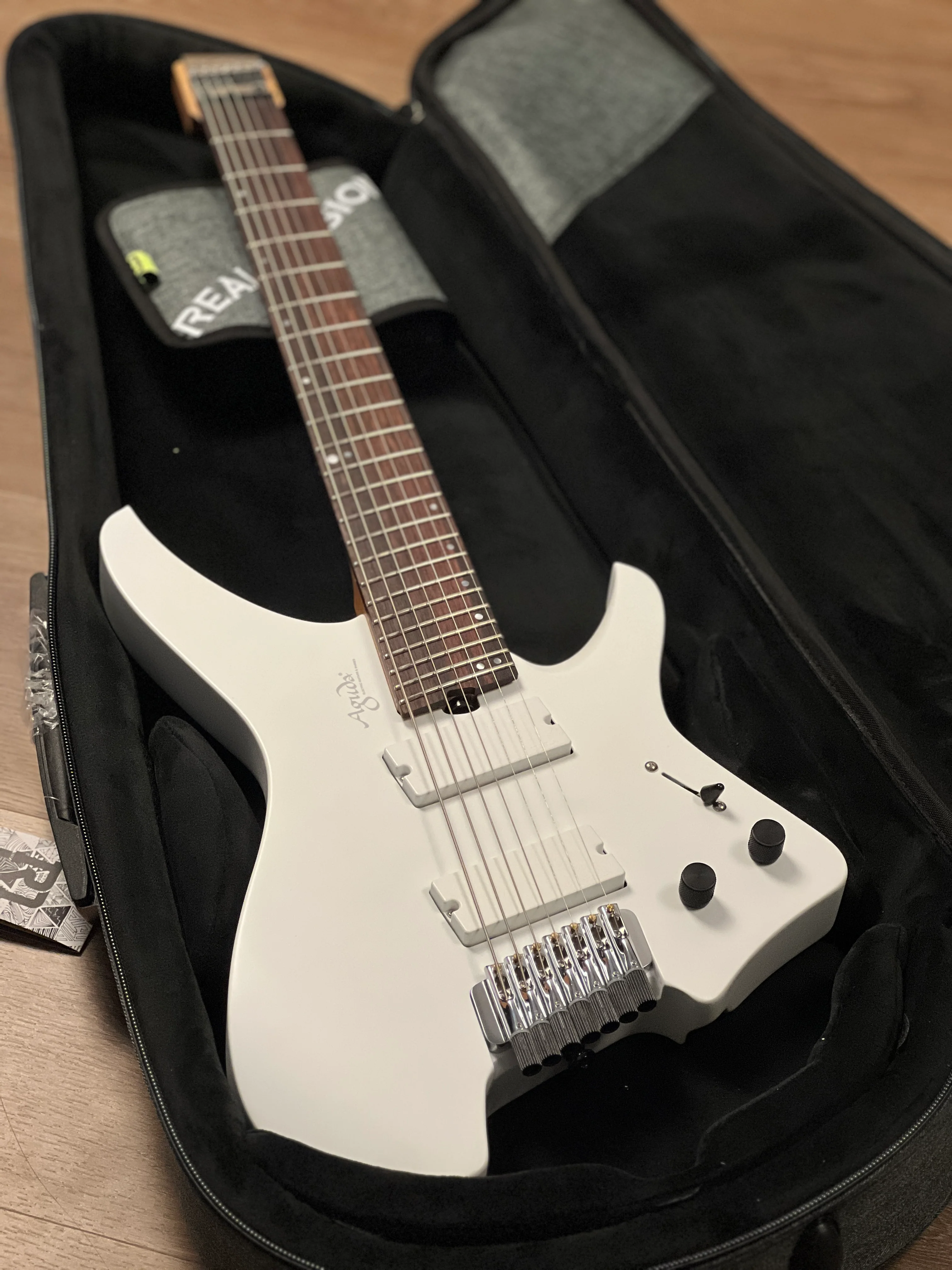 Aguda Black Hole Custom 7-String in Satin White (2025 Version) Nafiri Special Run 2