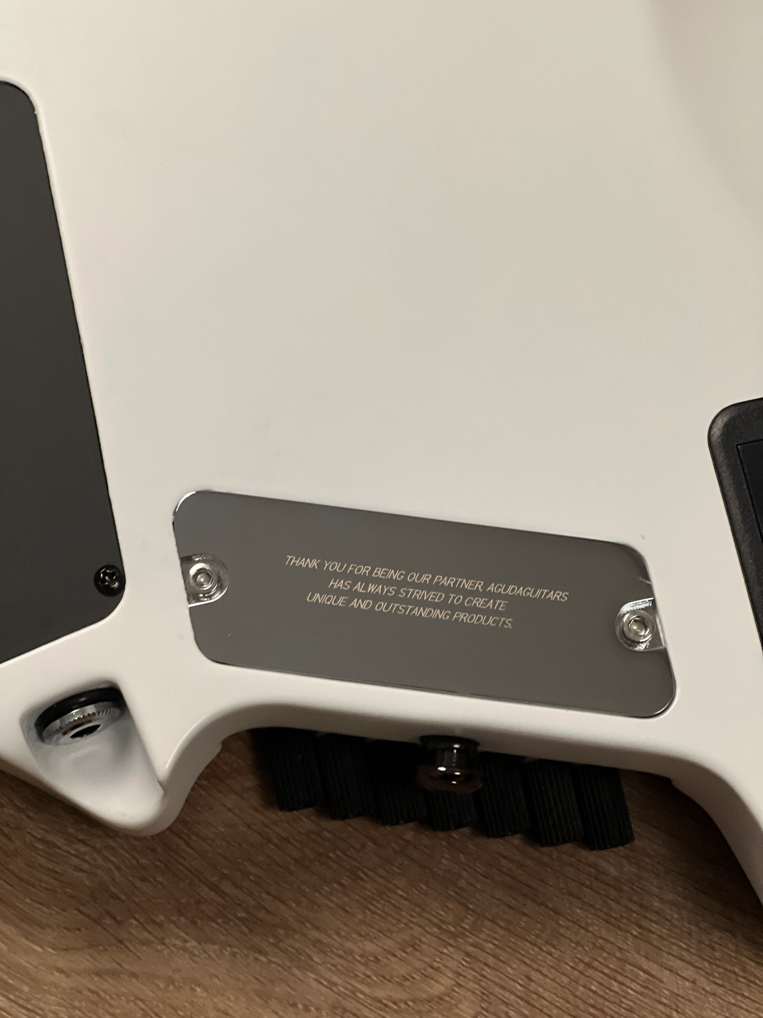 Aguda Black Hole Custom 7-String in Satin White (2025 Version) Nafiri Special Run 2 - Image 6