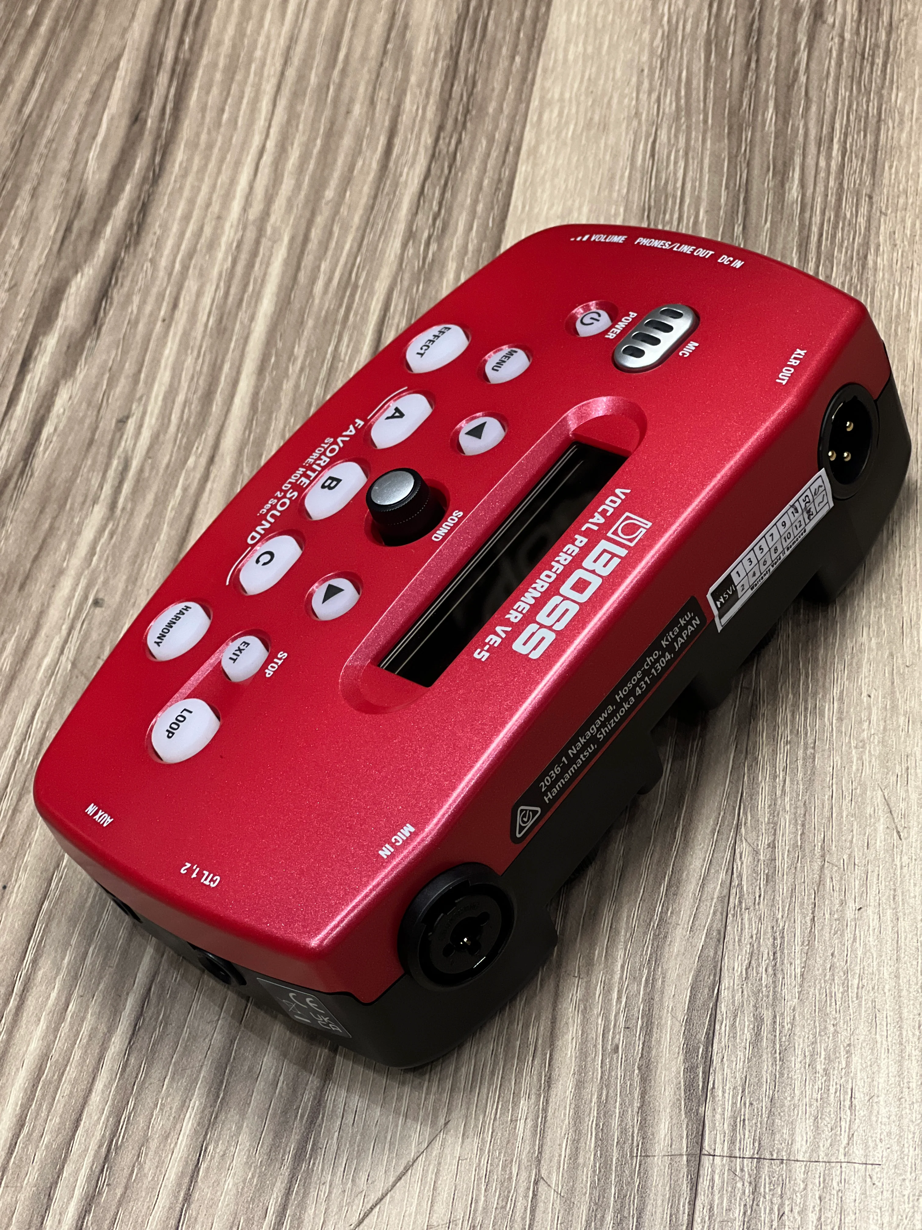 Boss VE-5 Vocal Performer In Red - Image 5