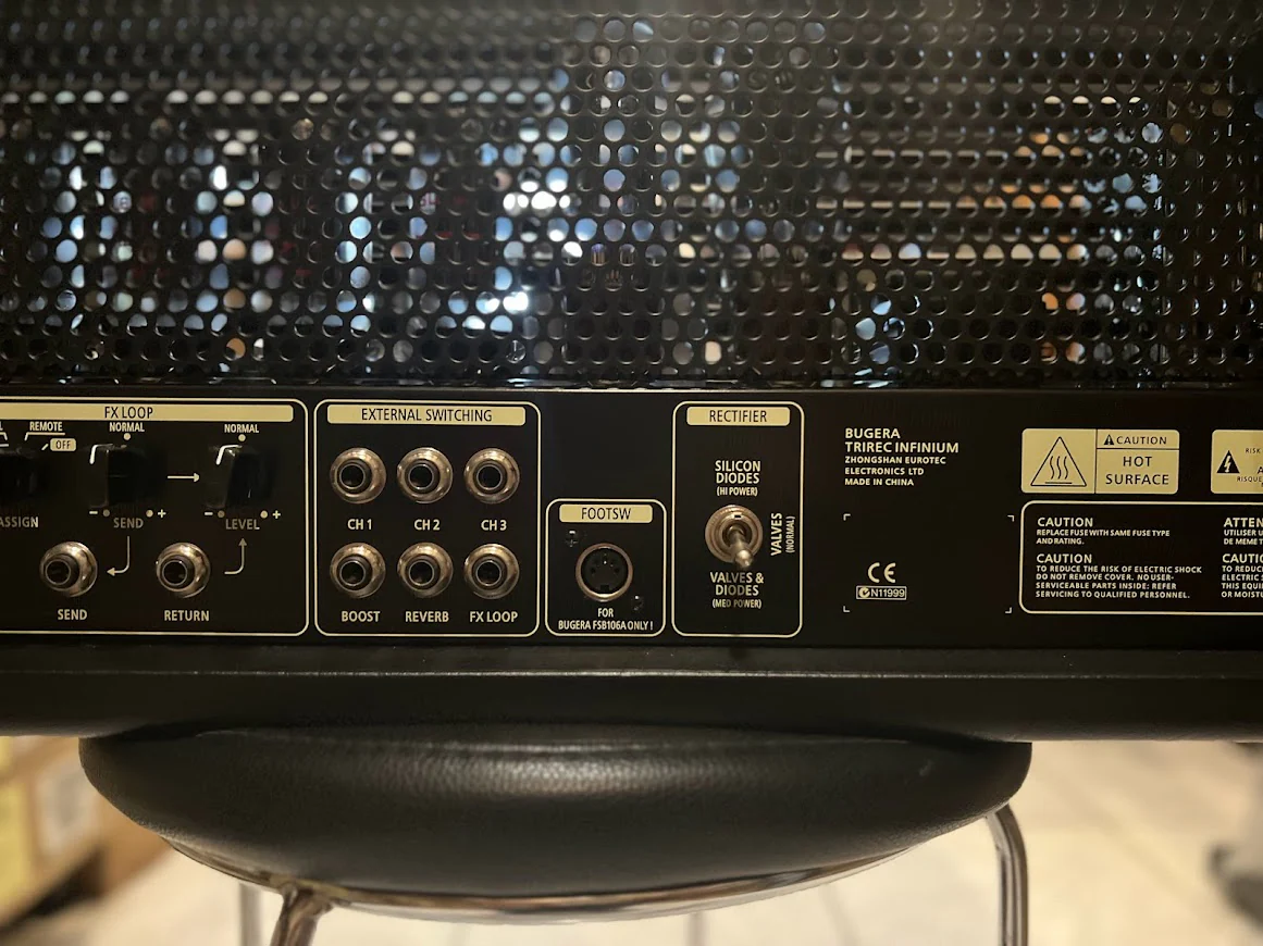 Bugera Trirec Infinium 100W 3-Channel Tube Amplifier Head - Image 5