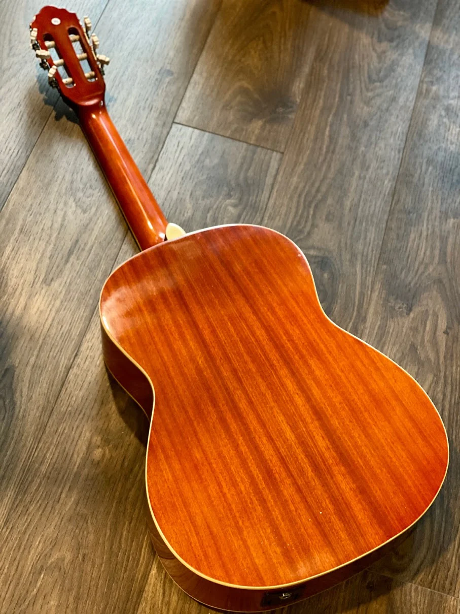 Chard EC3940 Acoustic Electric Natural in Yellow Natural with Fishman - Image 3