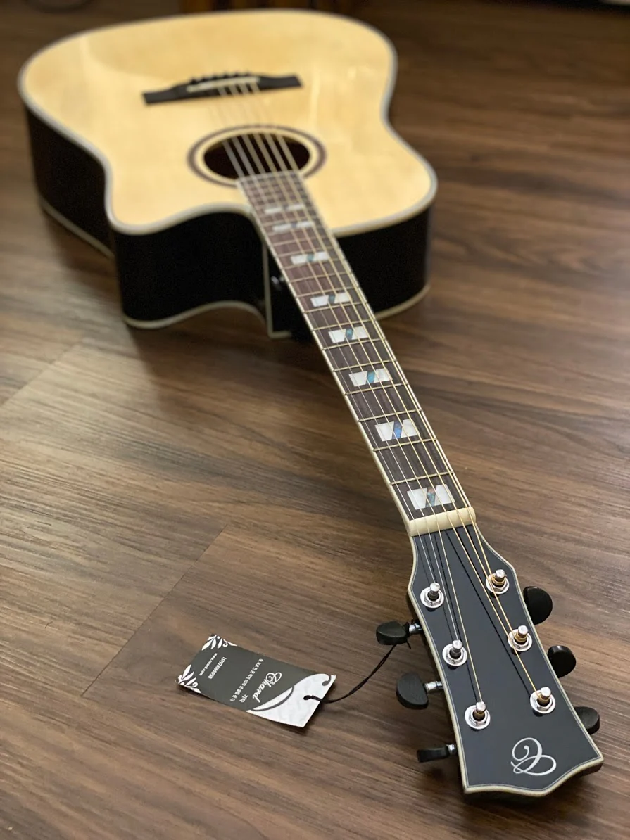 Chard ED29 Acoustic Electric in Natural with Fishman Presys Plus Preamp - Image 6