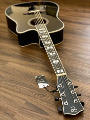 Chard ED29-BK Acoustic Electric in Black Gloss with Fishman Presys Plus Preamp - Image 5