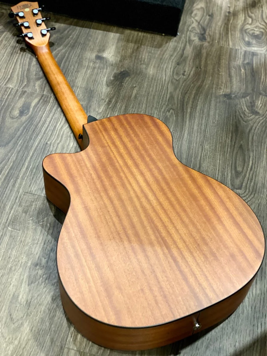 Chard F4030C Sapele Acoustic Electric in Natural with Fishman Preamp - Image 3