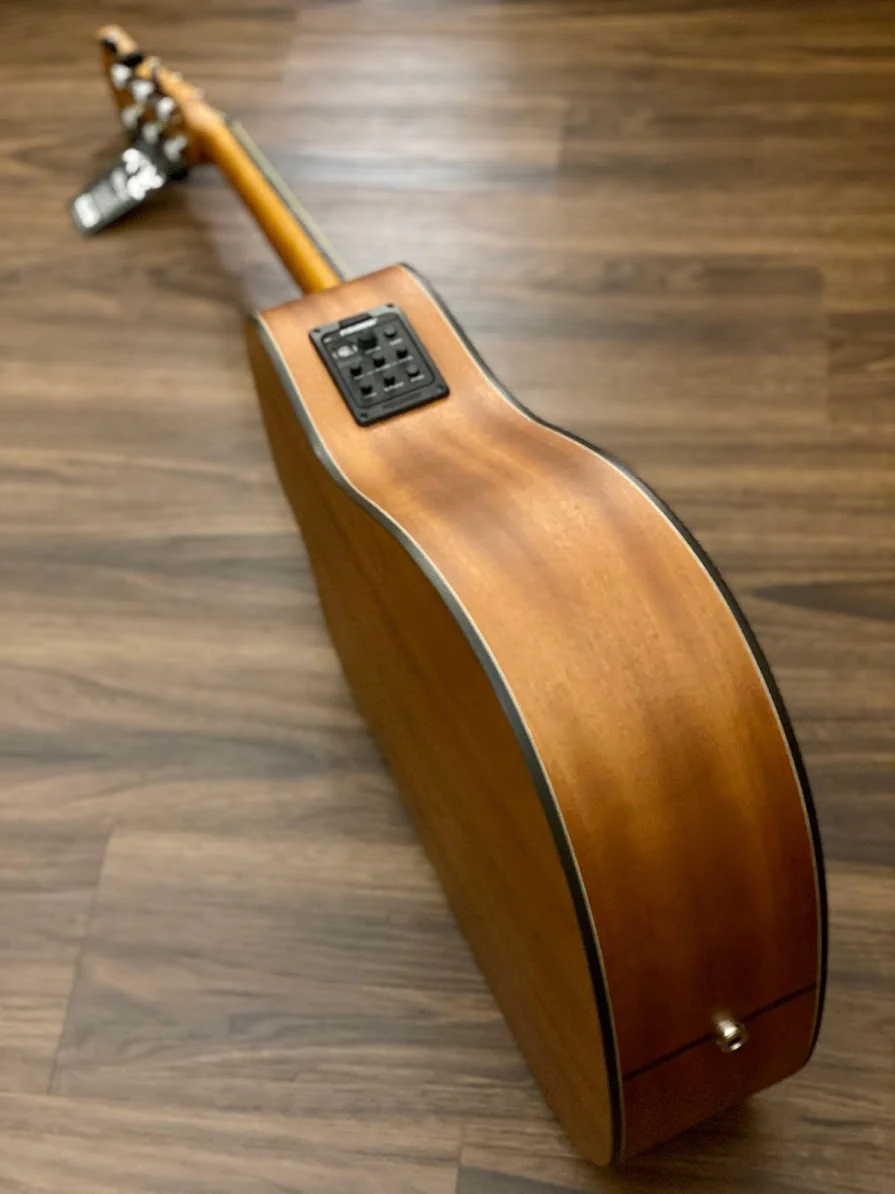 Chard WD68C acoustic electric in Aged Green with Fishman Presys - Image 3