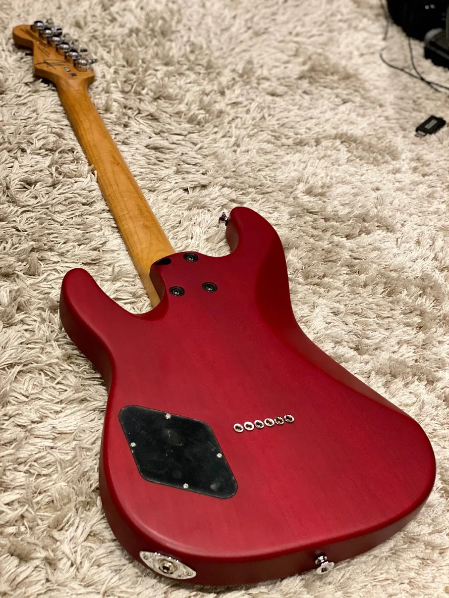 Charvel Limited Edition Justin Aufdemkampe Signature Pro-Mod SD24 - Transparent Red - Image 2