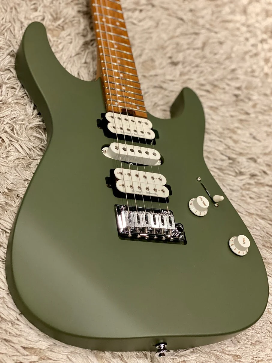 Charvel Pro-Mod DK24 HSH - Matte Army Drab - Image 3