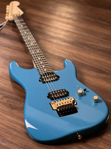 Charvel Pro-Mod San Dimas Style 1 HH FR with Ebony in Miami Blue - Image 3