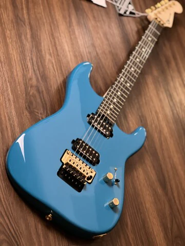 Charvel Pro-Mod San Dimas Style 1 HH FR with Ebony in Miami Blue - Image 4