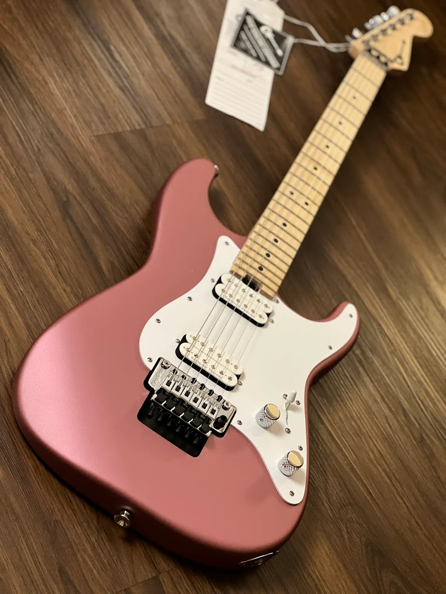 Charvel Pro Mod So-Cal Style 1 HH with Floyd Rose Maple FB in Satin Burgundy Mist - Image 4