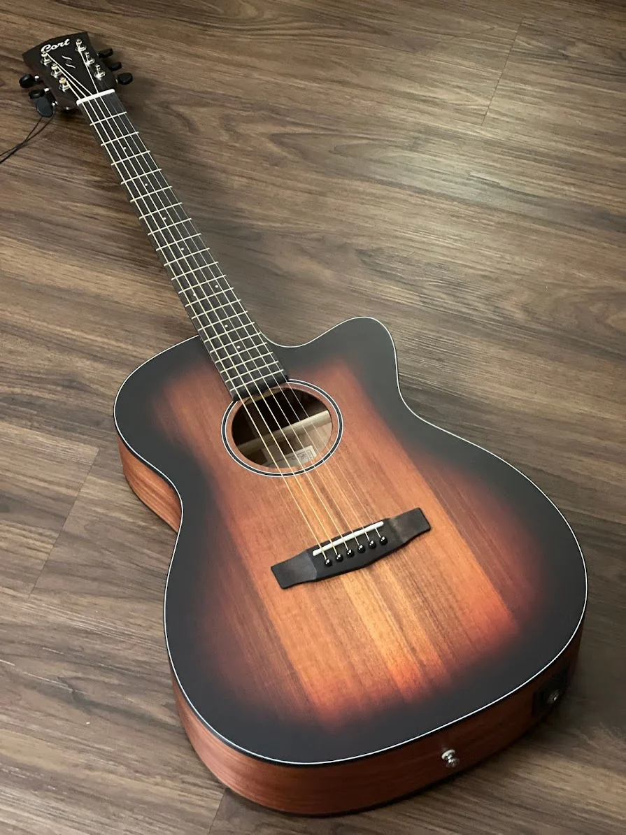 Cort Core-OC All Solid Blackwood with Deluxe Gigbag in Open Pore Light Burst