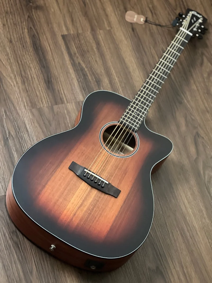 Cort Core-OC All Solid Blackwood with Deluxe Gigbag in Open Pore Light Burst - Image 2
