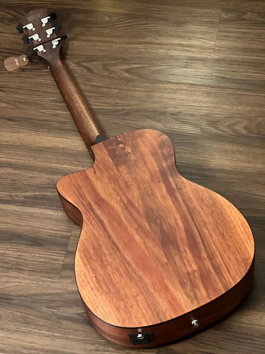 Cort Core-OC All Solid Blackwood with Deluxe Gigbag in Open Pore Light Burst - Image 4