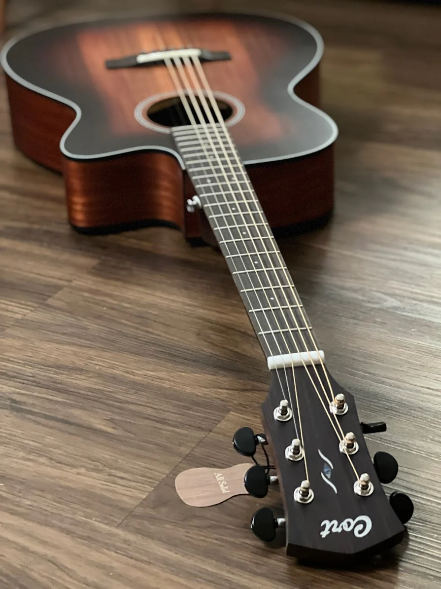 Cort Core-OC All Solid Blackwood with Deluxe Gigbag in Open Pore Light Burst - Image 5