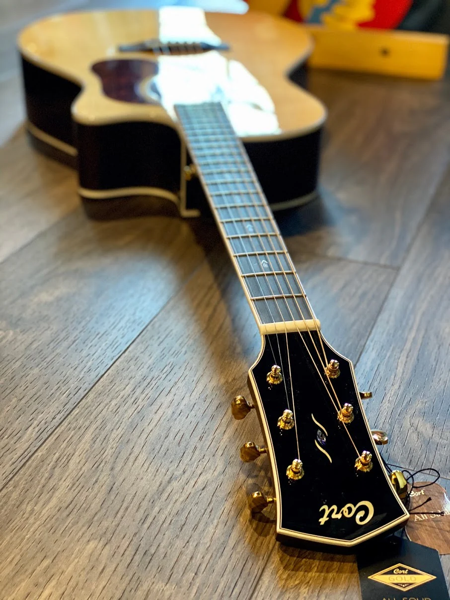Cort Gold A8 Acoustic Electric Full Solid in Natural - Image 3