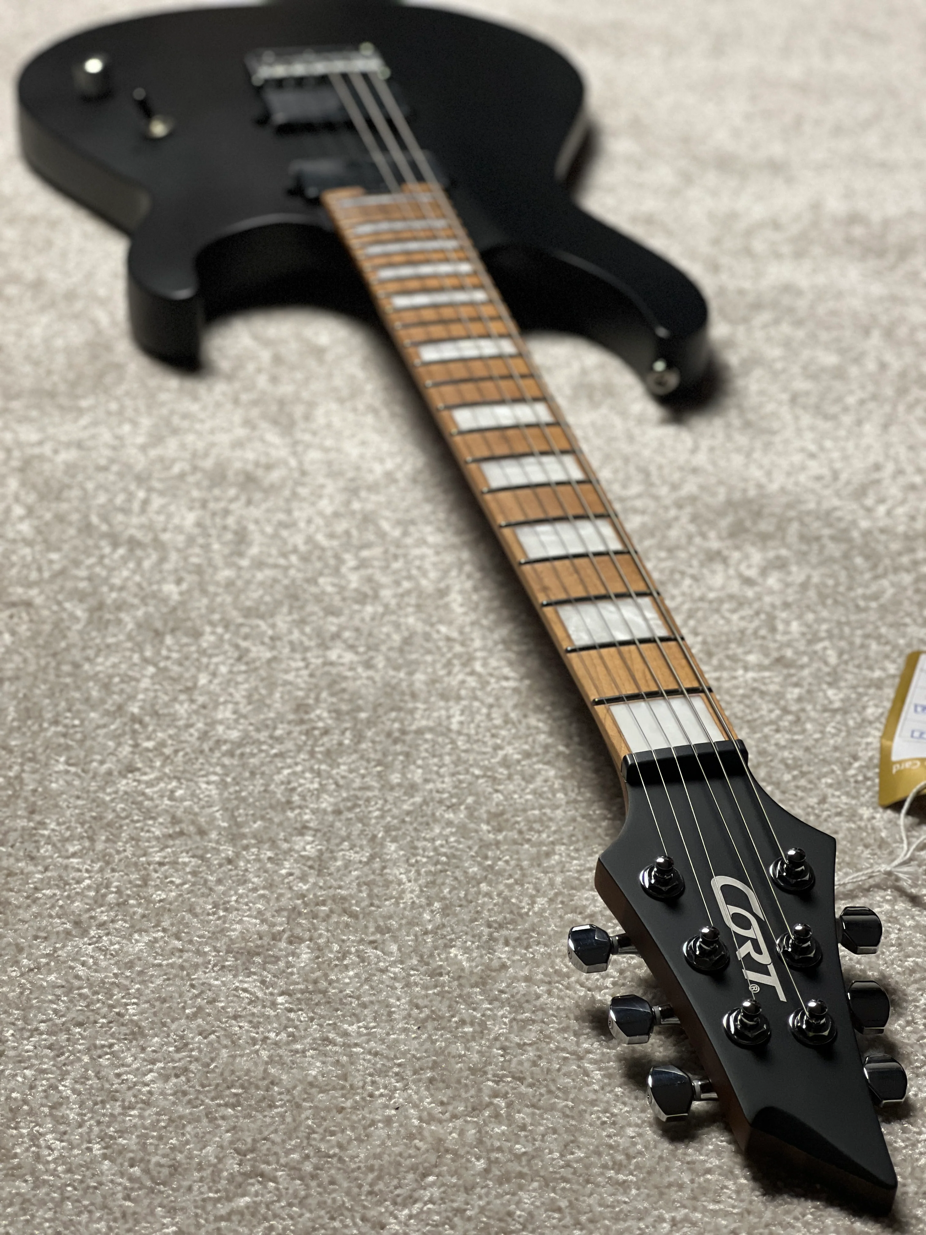 Cort KX600 Infinite in Black Satin - Image 7