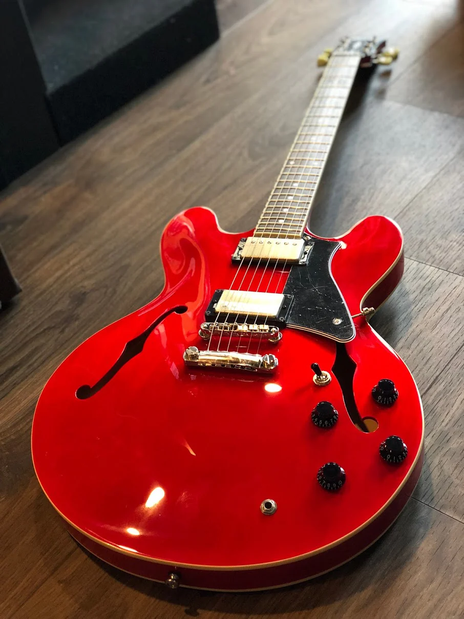Cort Source CR in Cherry Red Semi Hollow - Image 2
