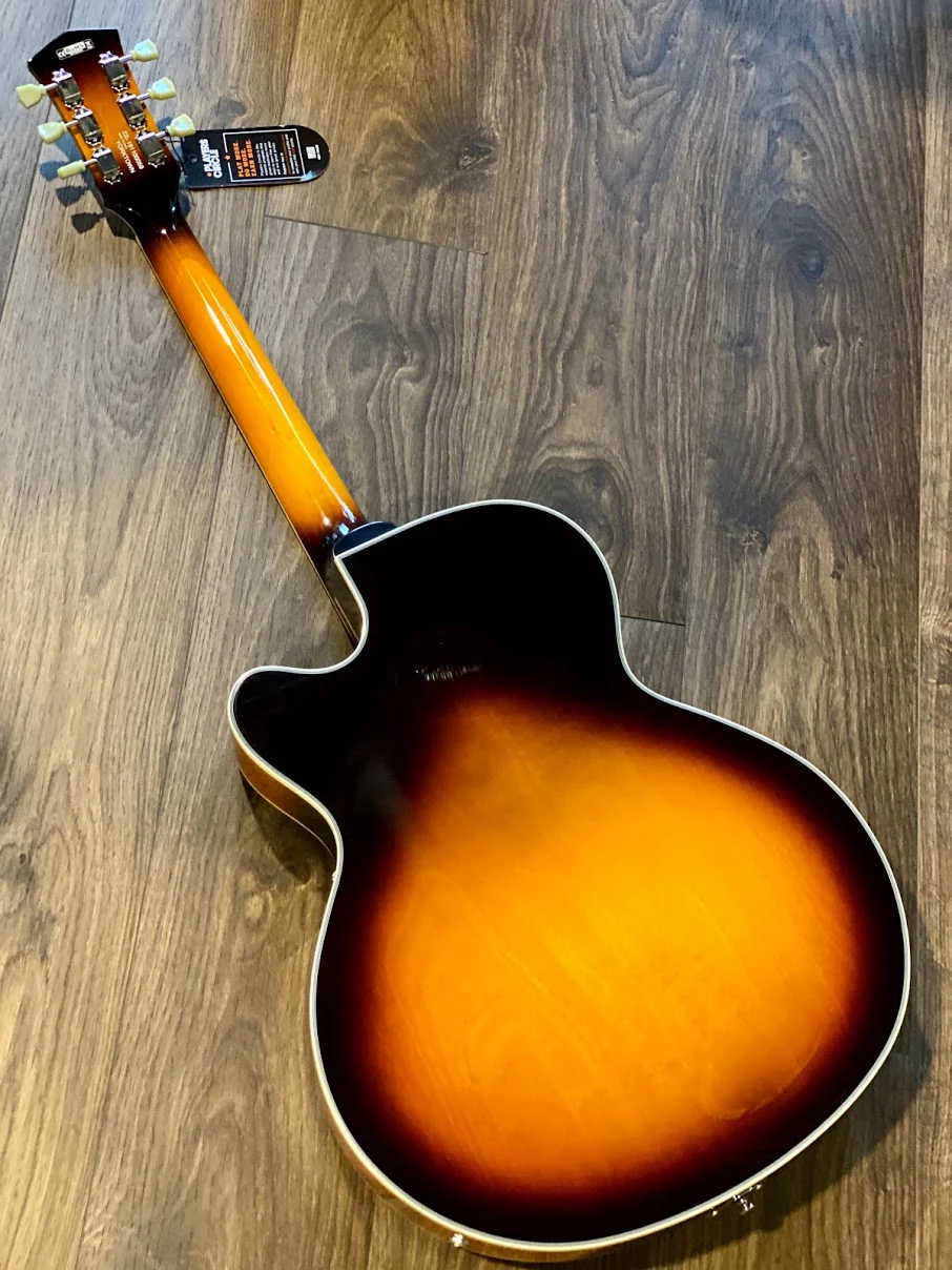 Cort Yorktown TAB Trans Amber Burst Hollow Body - Image 2