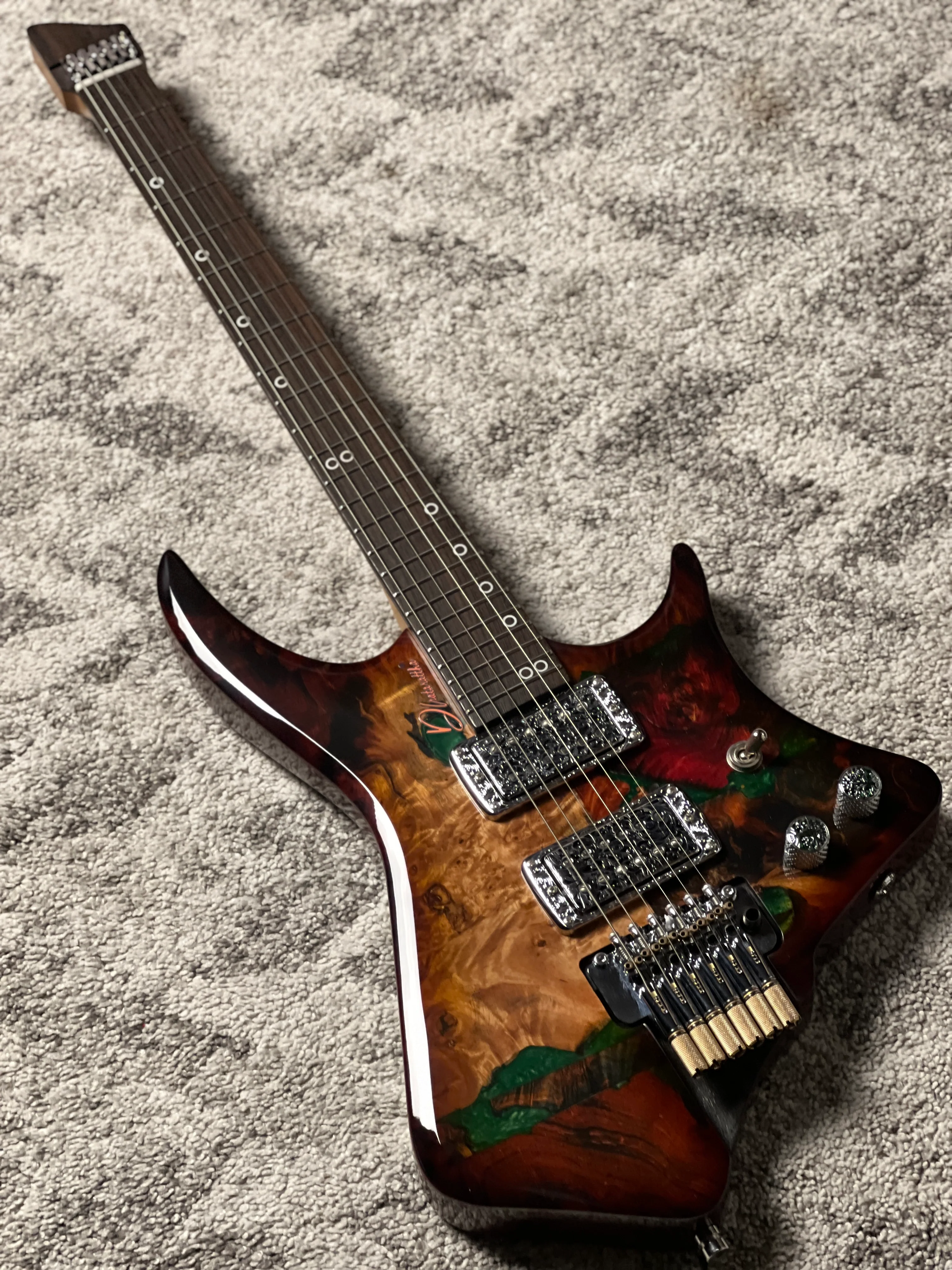 Dhatarattha Custom DHL in Solar Flare Burl Top with RW FB Nafiri Special Run - Image 2