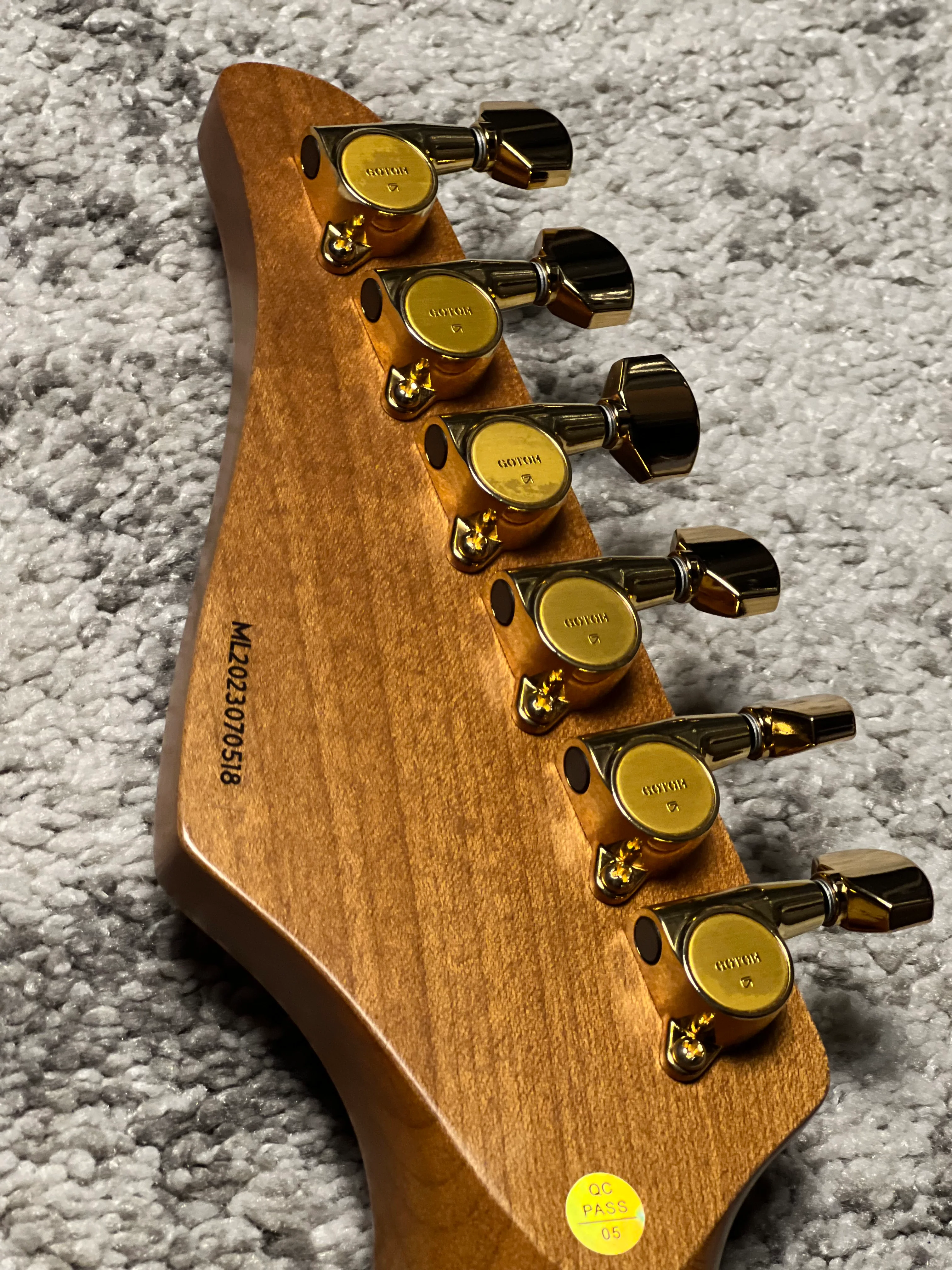 Dhatarattha Custom DST HH Flame in Majesty Red with Rosewood FB - Image 7
