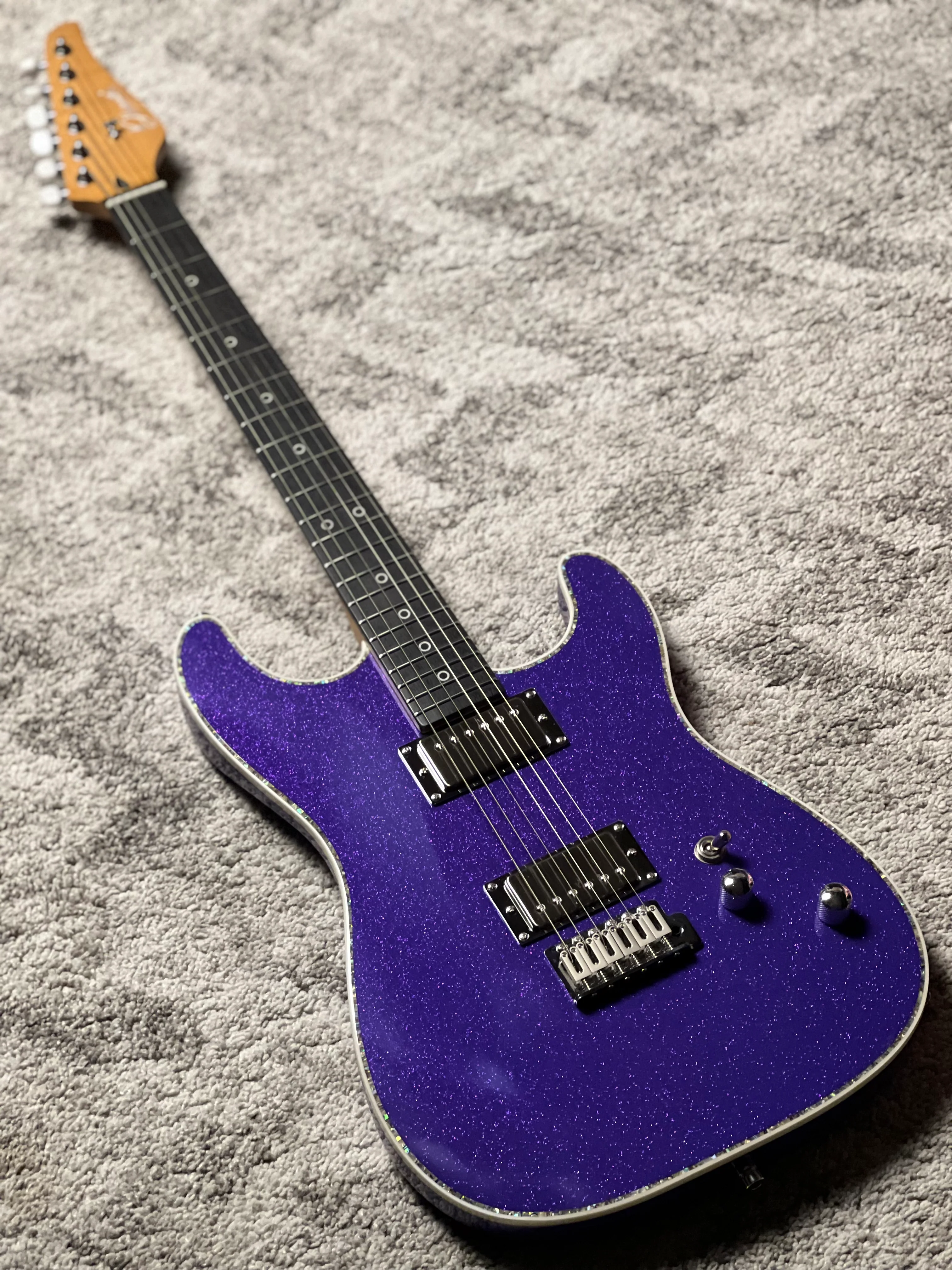Dhatarattha Custom DST HH in Violet Purple Metallic with Rosewood FB - Image 2