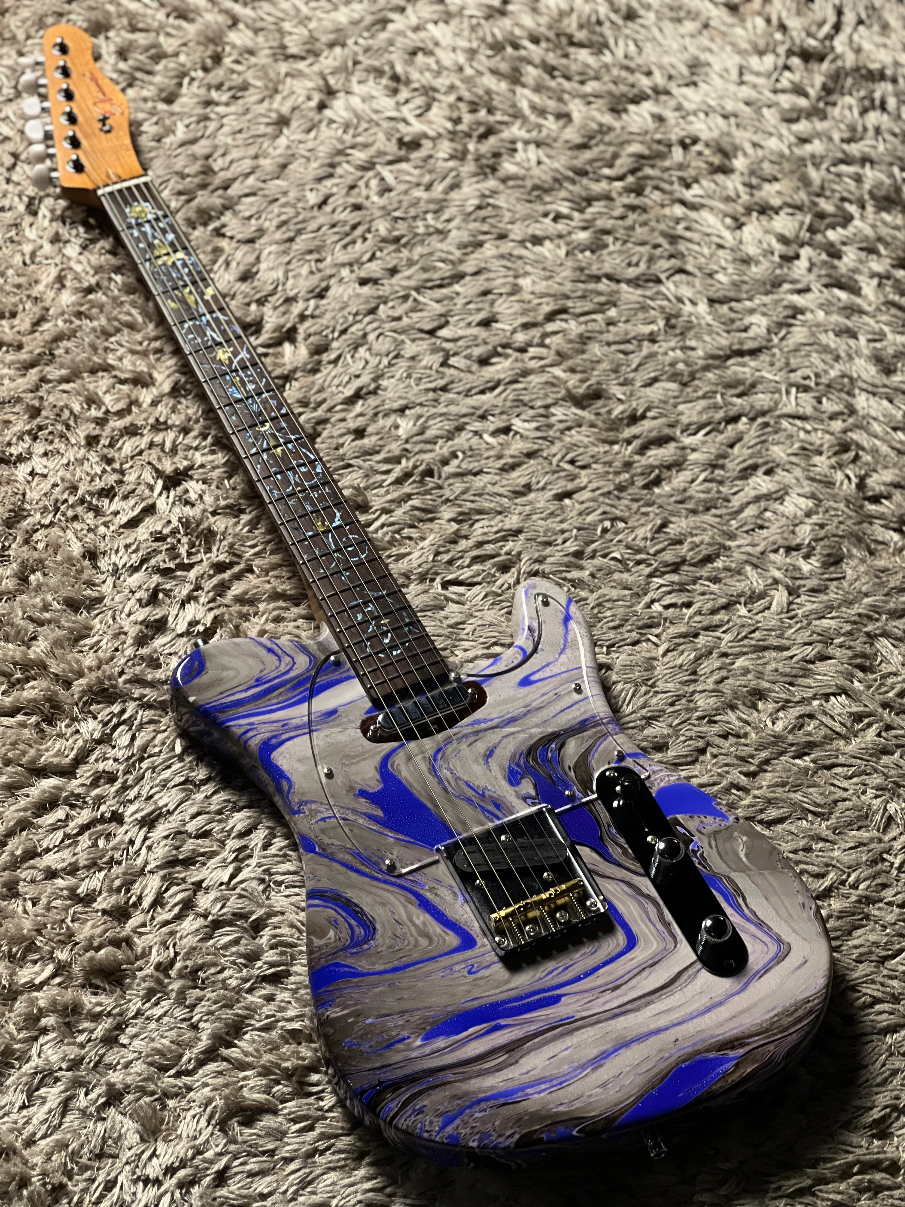 Dhatarattha Custom DTL Artist Hand Paint "Marble Swirl” - Image 2