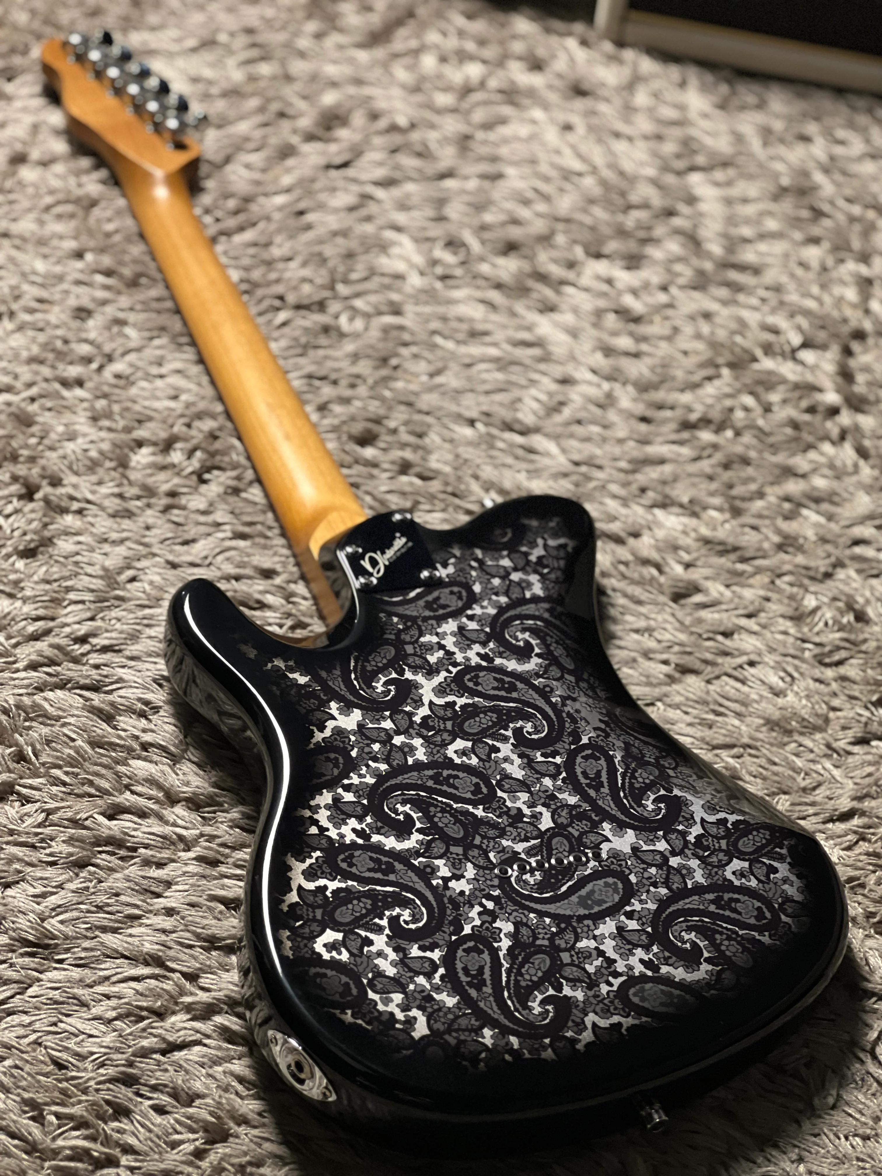 Dhatarattha Performance DTL in Black Paisley with Rosewood FB - Image 5