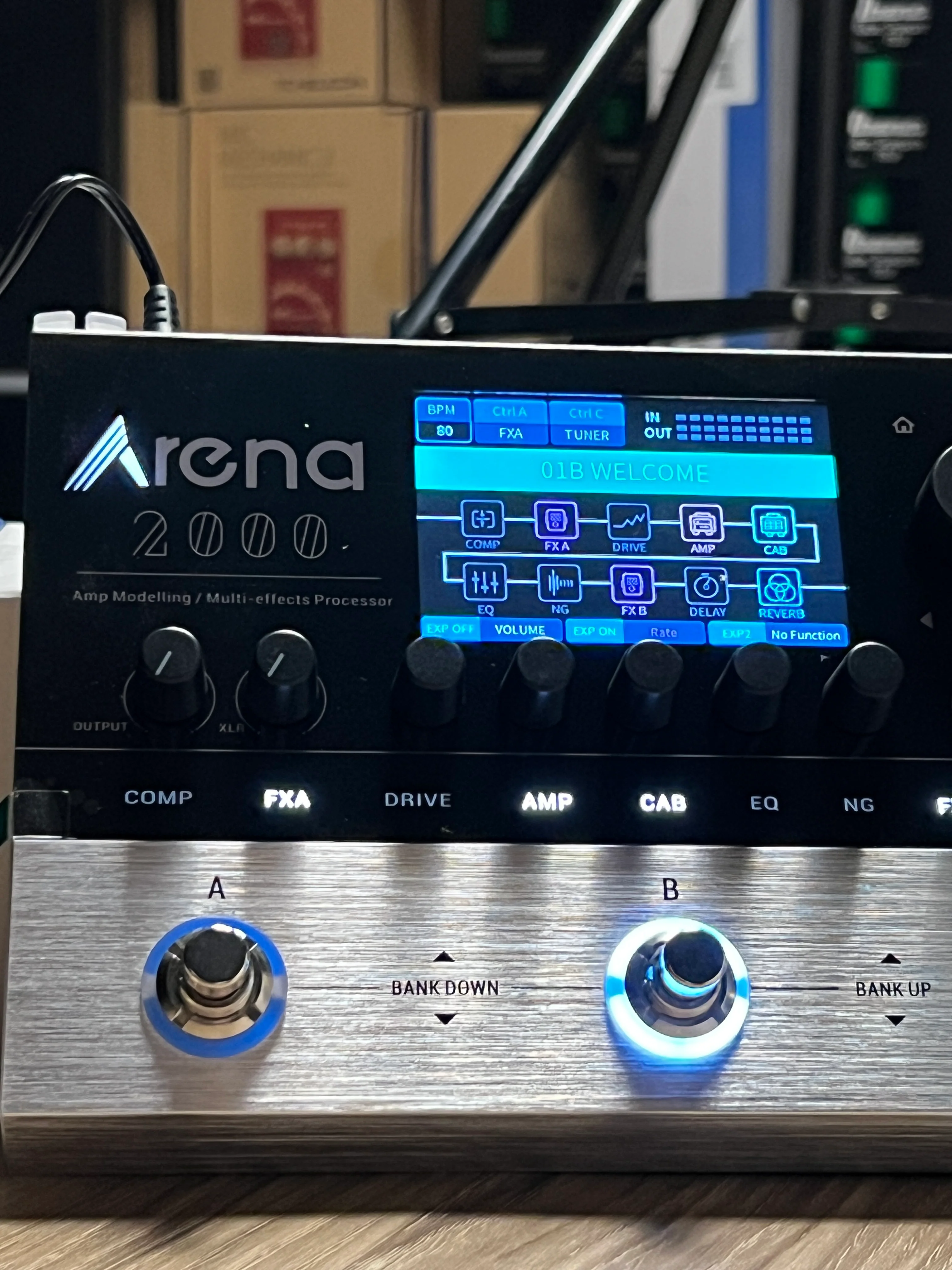 Donner Arena 2000 Pedal Gitar Multi-Efek Modeling AMP - Image 2