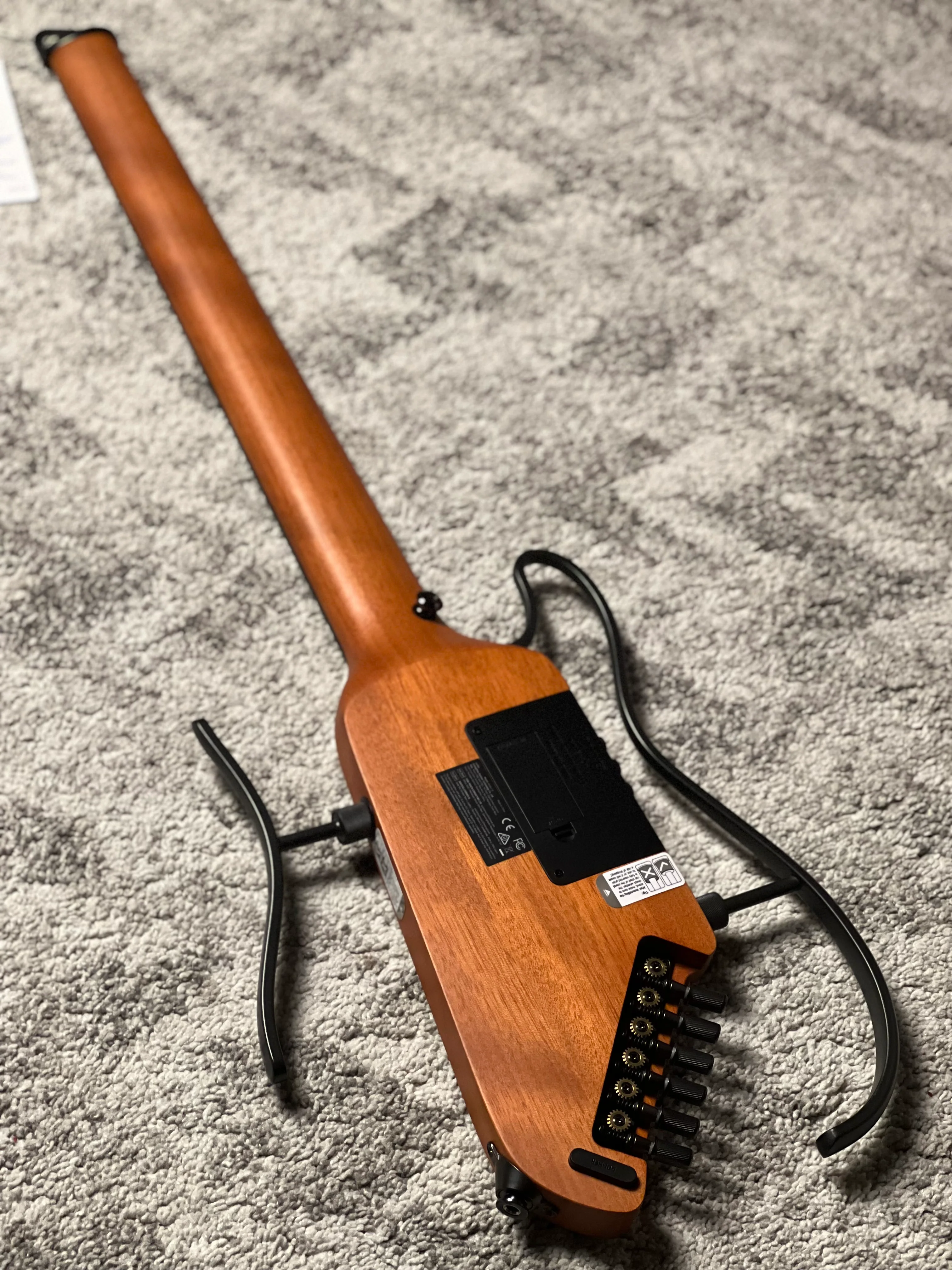 Donner HUSH-I Silent Guitar In Mahogany w/Bag - Image 6