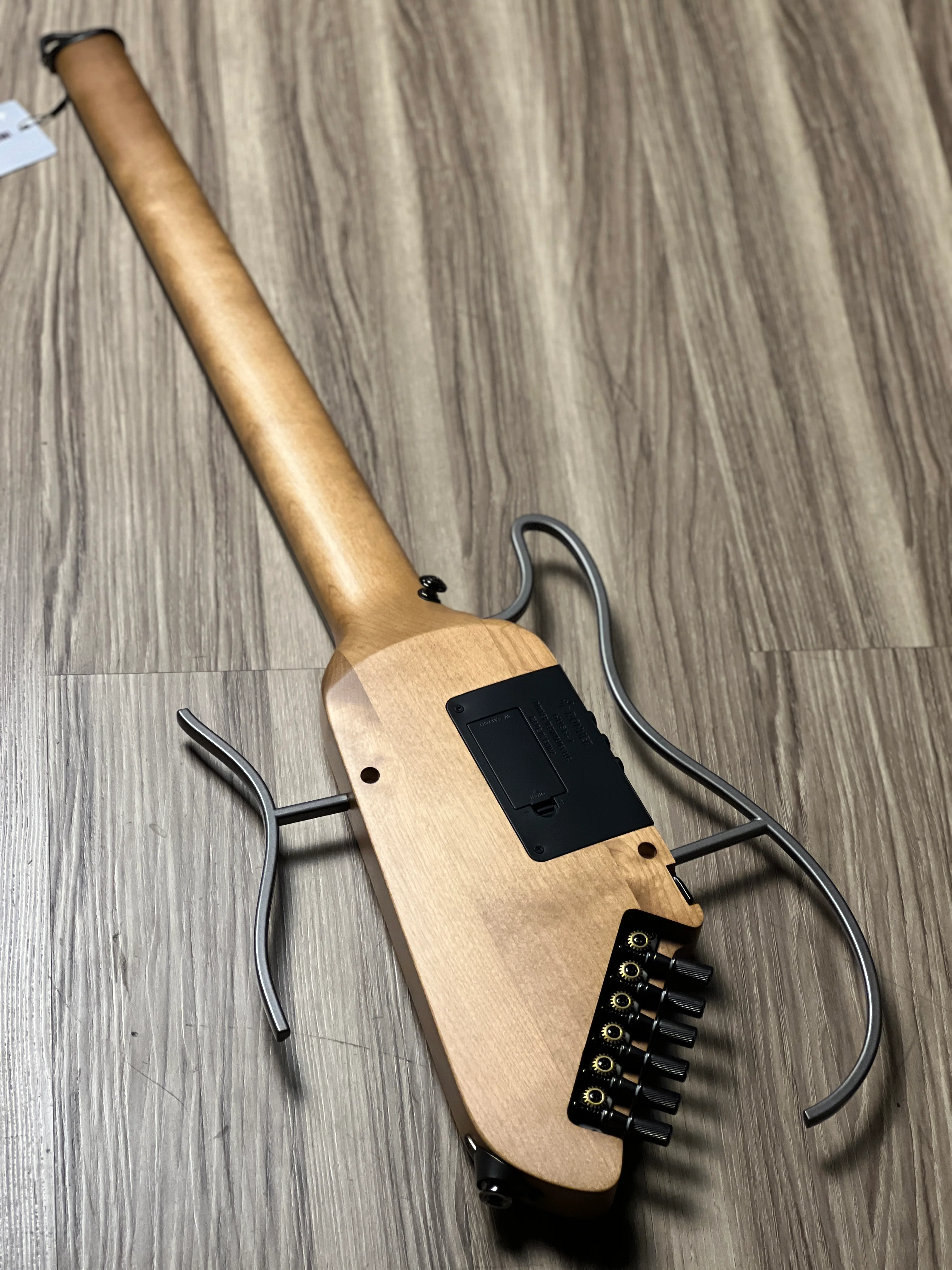 Donner Hush-I Silent Guitar in Maple Natural w/Bag - Image 5