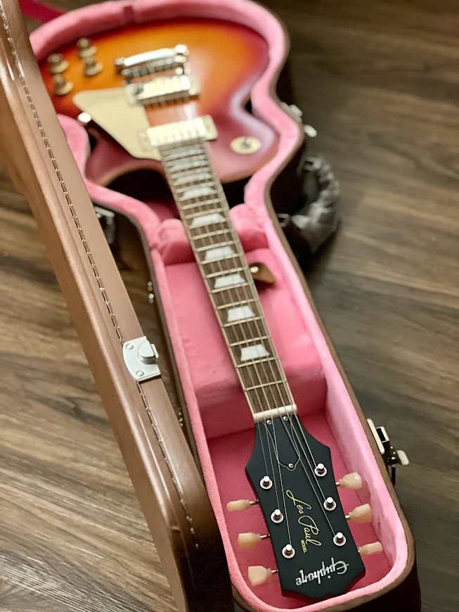 Epiphone 1959 Les Paul Standard Outfit - Aged Dark Cherry Burst - Image 4