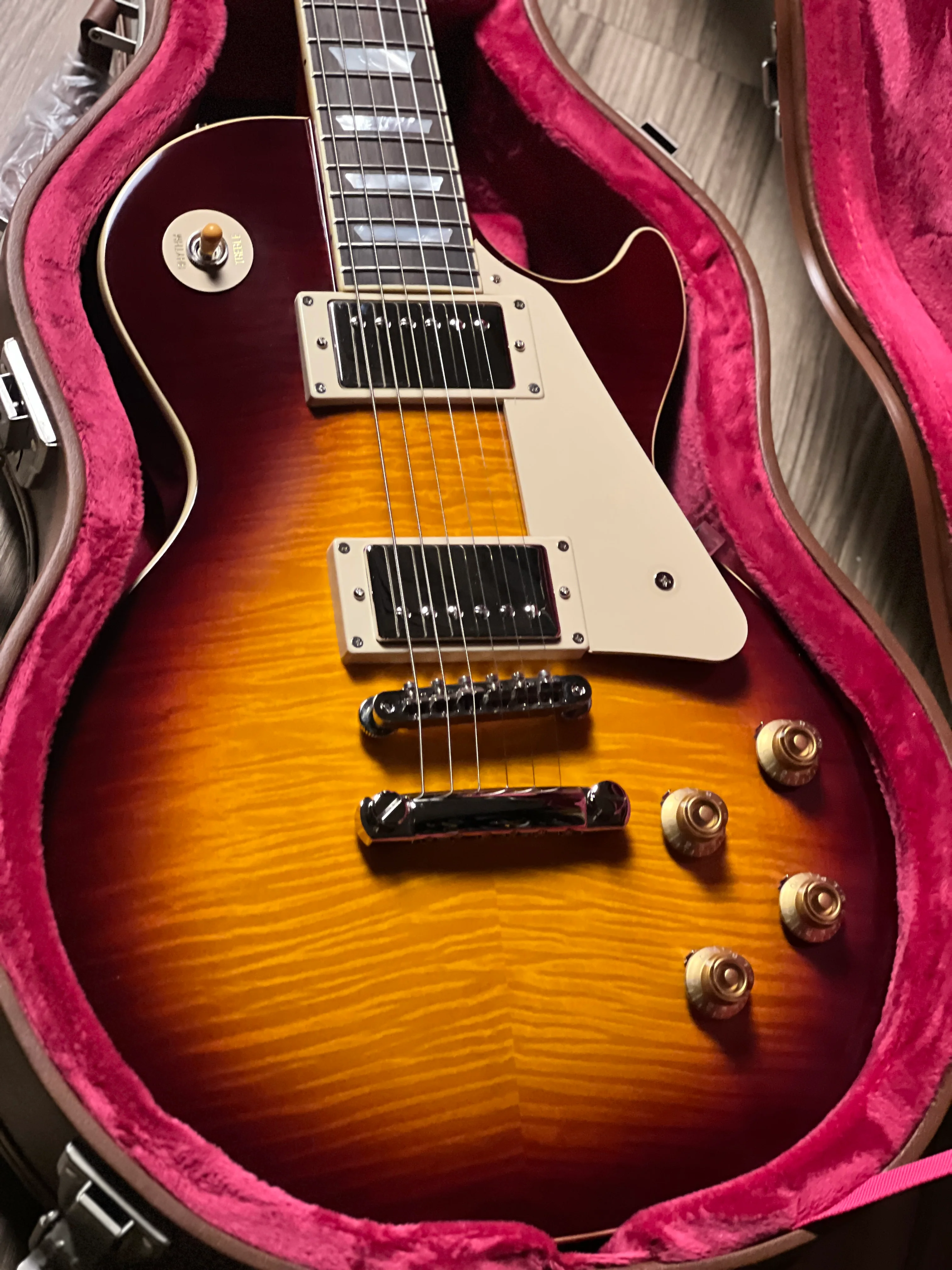 Epiphone 1959 Les Paul Standard Reissue in Deep Cherry Sunburst w/Case 24121524722 - Image 3