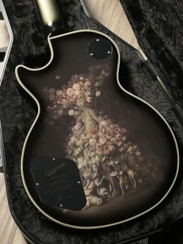 Epiphone Adam Jones Les Paul Custom Art Collection: "Self Portrait As Not Dead Yet" w/Case - Image 5