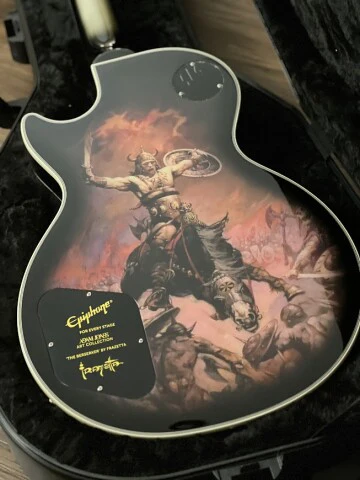 Epiphone Adam Jones Les Paul Custom Art Frazetta Incl. Protector Case - Image 4