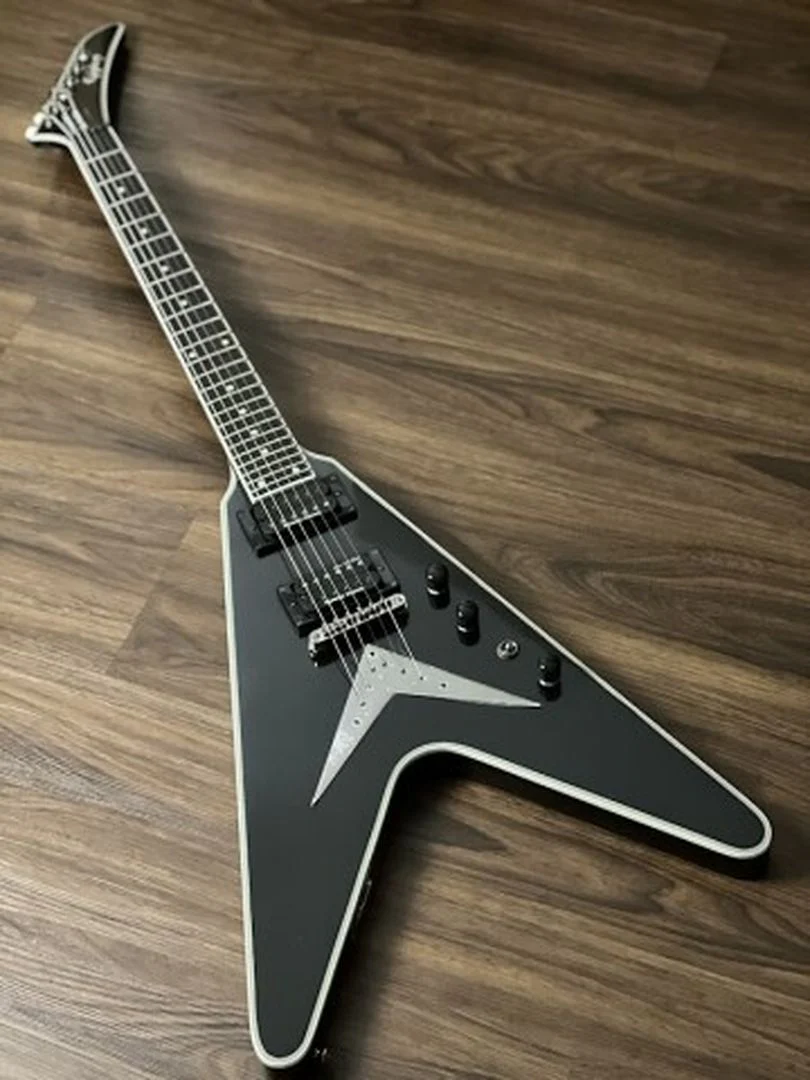 Epiphone Dave Mustaine Flying V Custom in Black Metallic Incl. Hard Case - Image 6