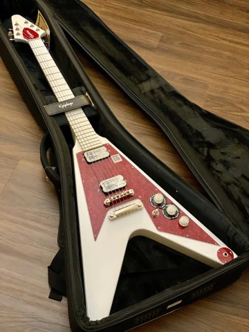 Epiphone Dave Rude Flying V - Alpine White - Image 3