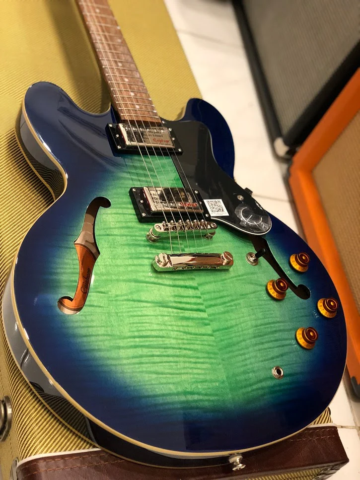 Epiphone Dot Deluxe - Aquamarine - Image 3