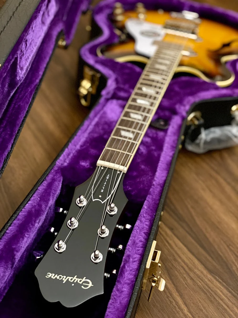 Epiphone Elitist 1965 Casino Outfit in Vintage Sunburst (made in Japan) - Image 5
