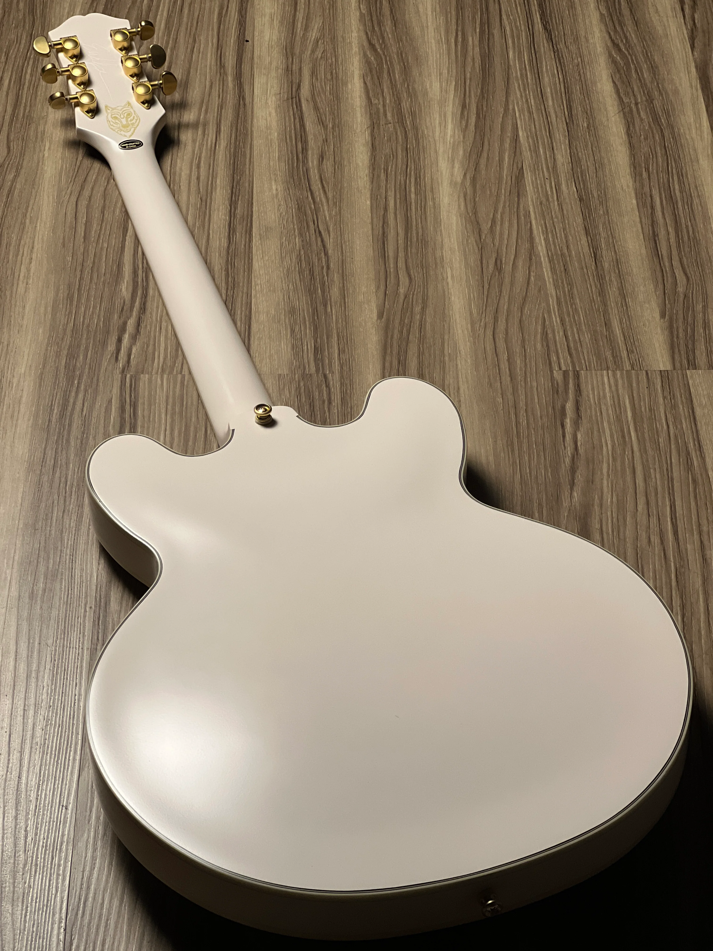 Epiphone Emily Wolfe "White Wolfe" Sheraton Semi-Hollow in Aged Bone White - Image 4