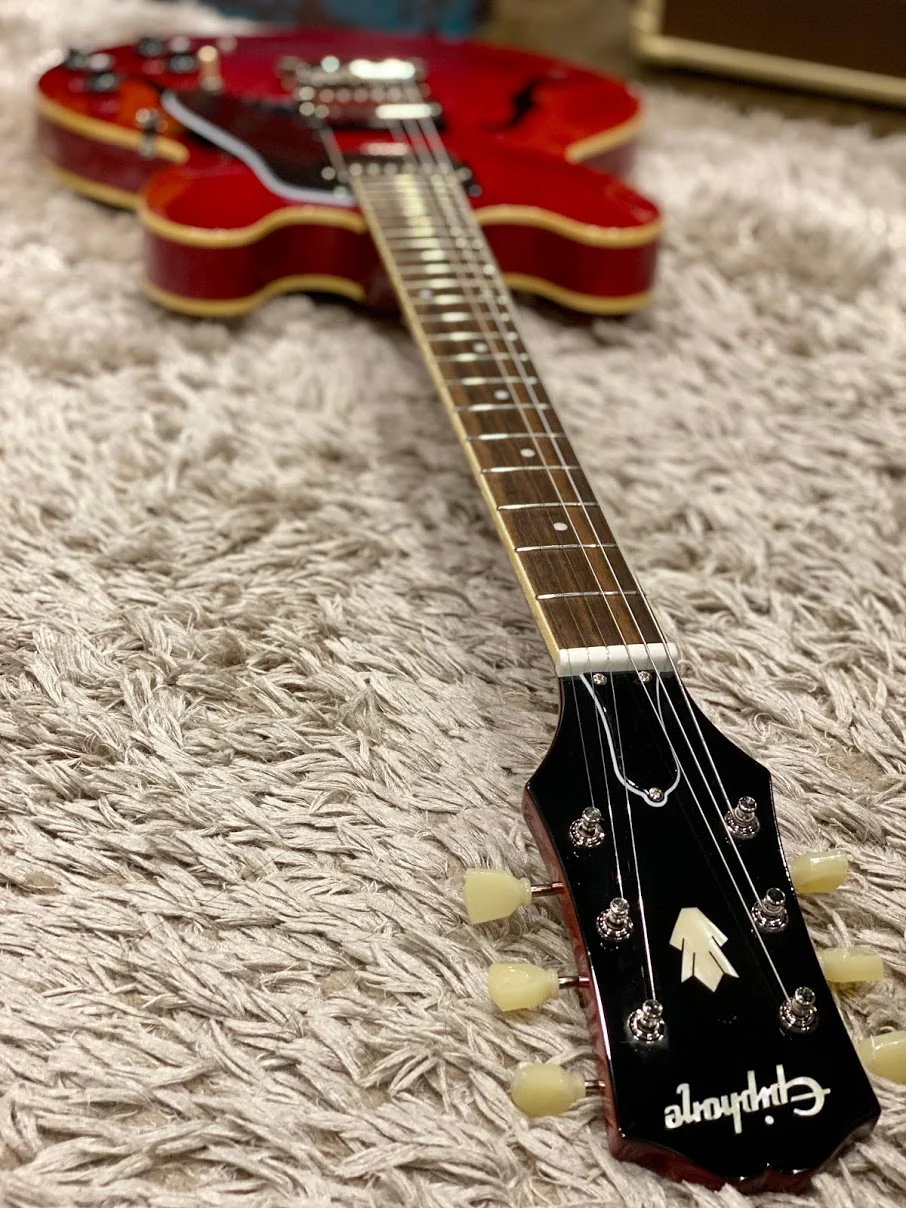 Epiphone ES-335 Semi-hollowbody - Cherry - Image 3