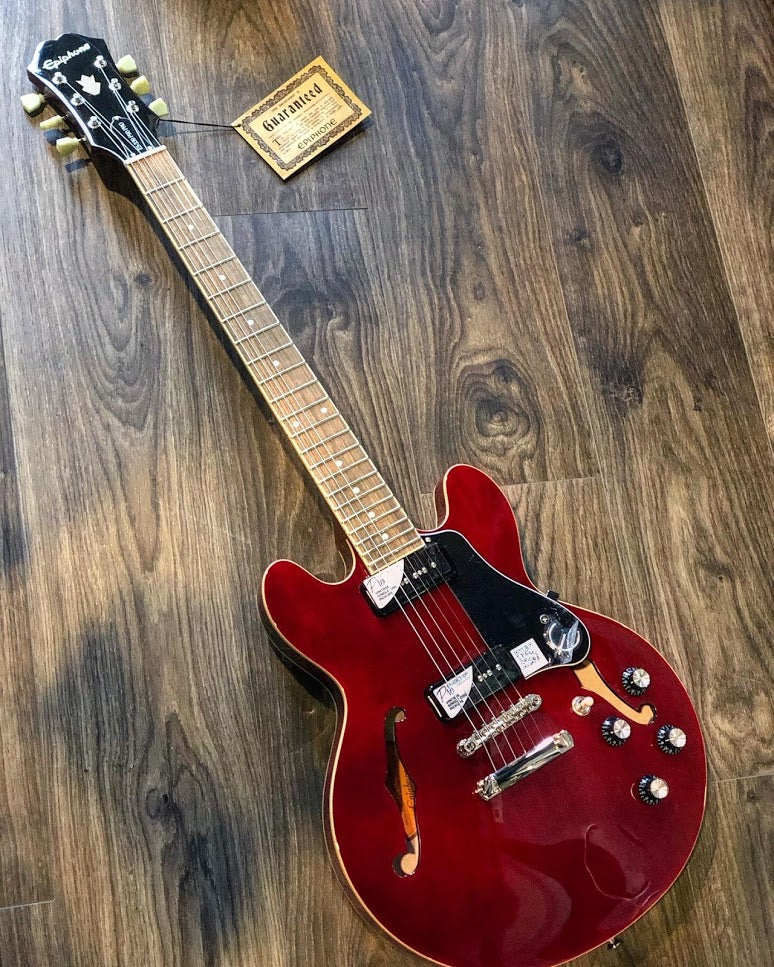 Epiphone ES-339 P90 PRO Semi-Hollowbody in Wine Red - Image 2