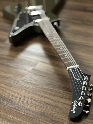 Epiphone Explorer Electric Guitar In Olive Drab Green - Image 4