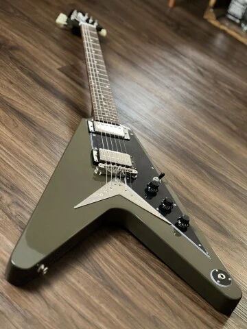 Epiphone Flying V - Olive Drab Green - Image 3