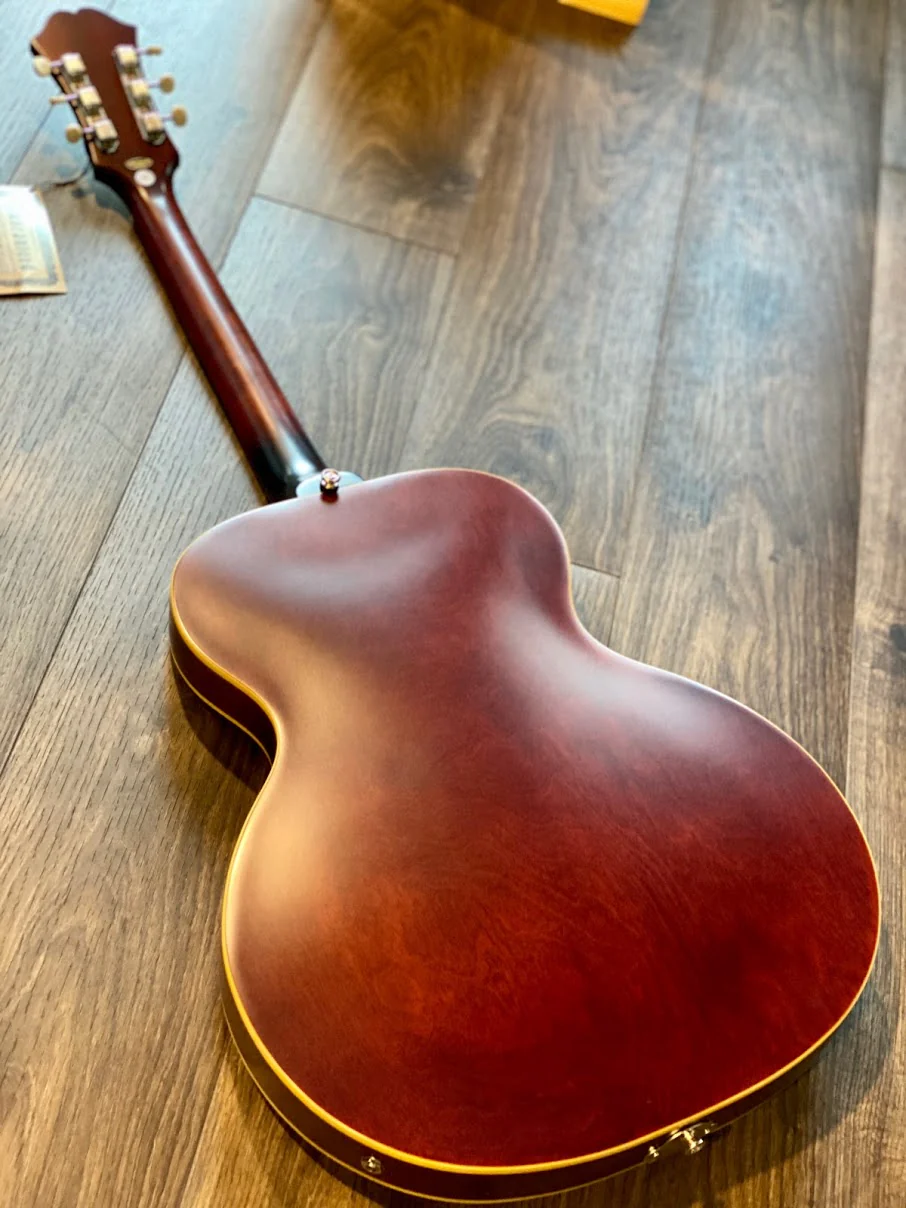 Epiphone Inspired by 1966 Century Archtop in Aged Gloss Vintage Sunburst - Image 3