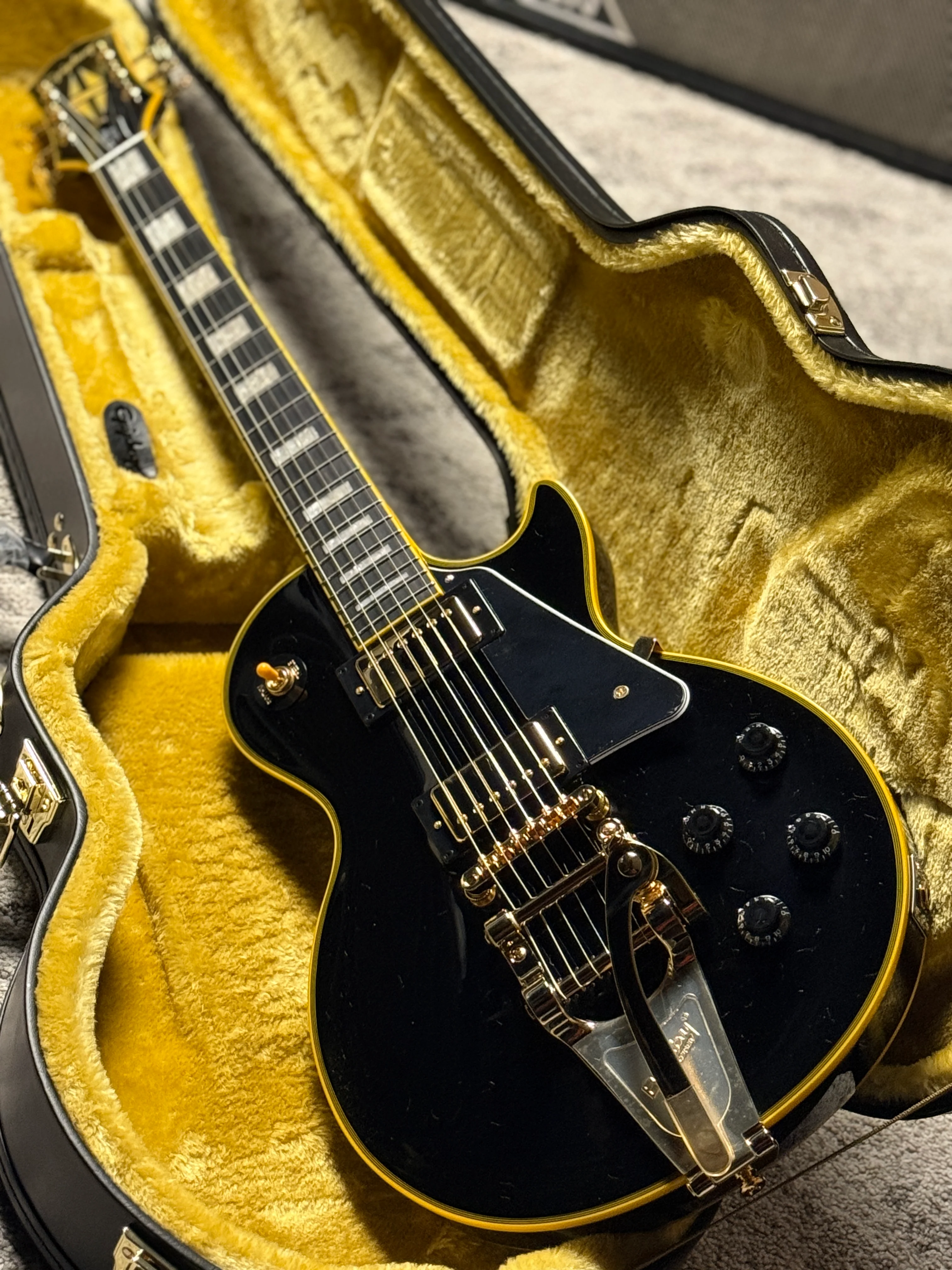 Epiphone Joe Bonamassa '59 Les Paul Custom Electric Guitar in Antique Ebony - Image 4