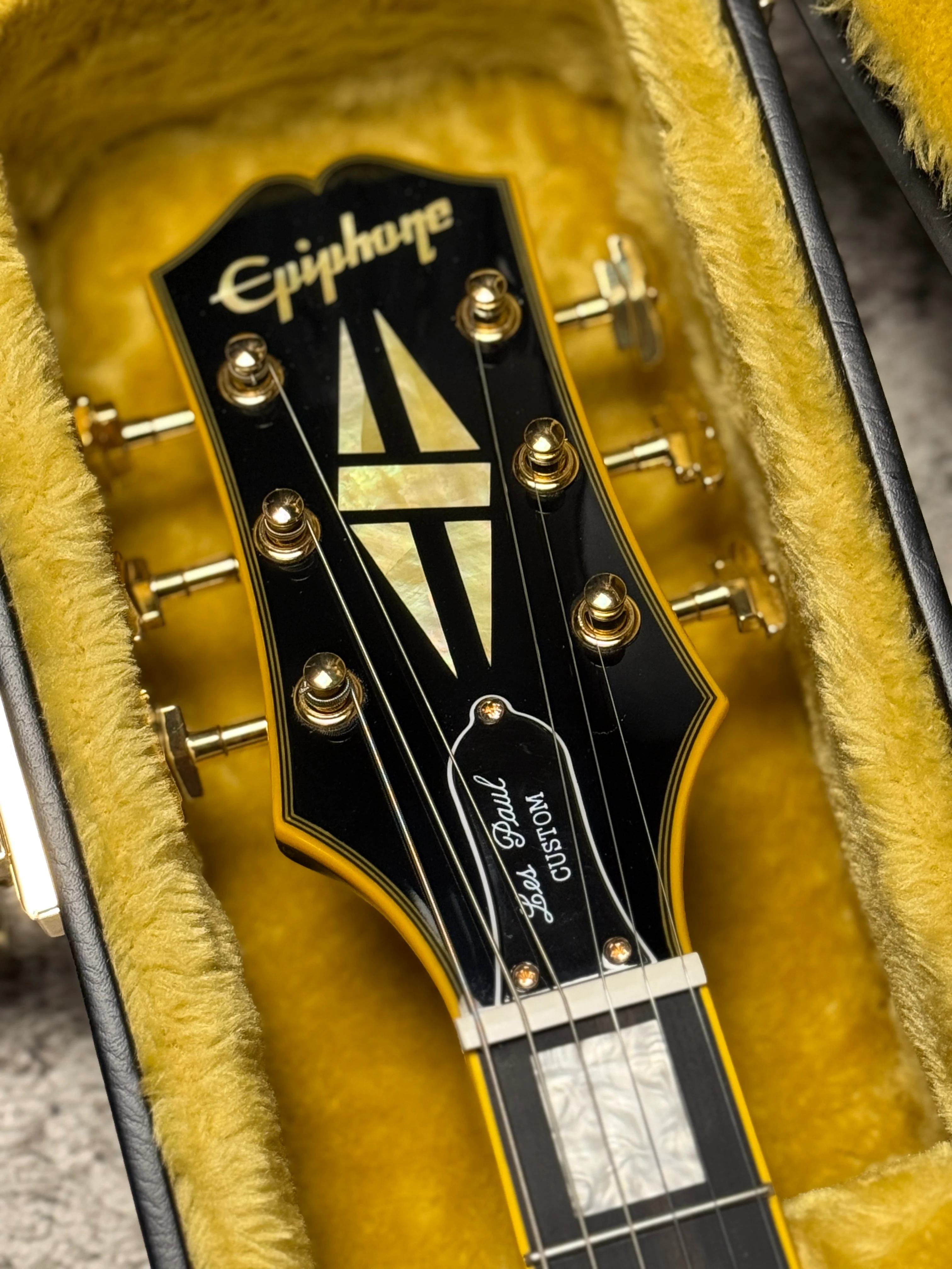 Epiphone Joe Bonamassa '59 Les Paul Custom Electric Guitar in Antique Ebony - Image 7